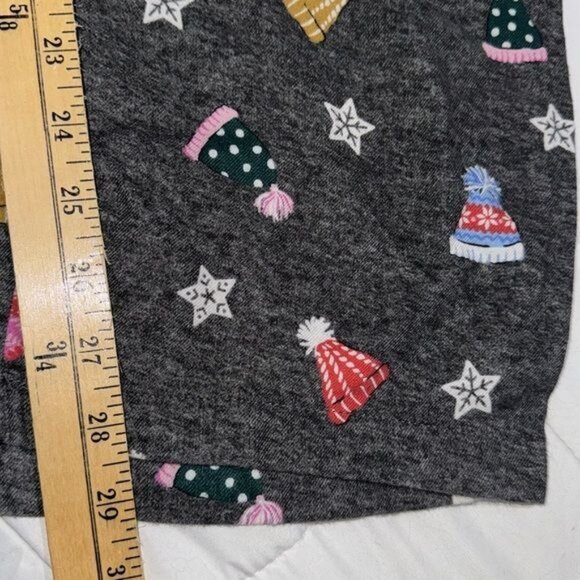 Joyspun Womens Pajama Pants 3X Holiday Hat Print Gray Soft & Cozy - Picture 4 of 8